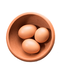 Organic eggs